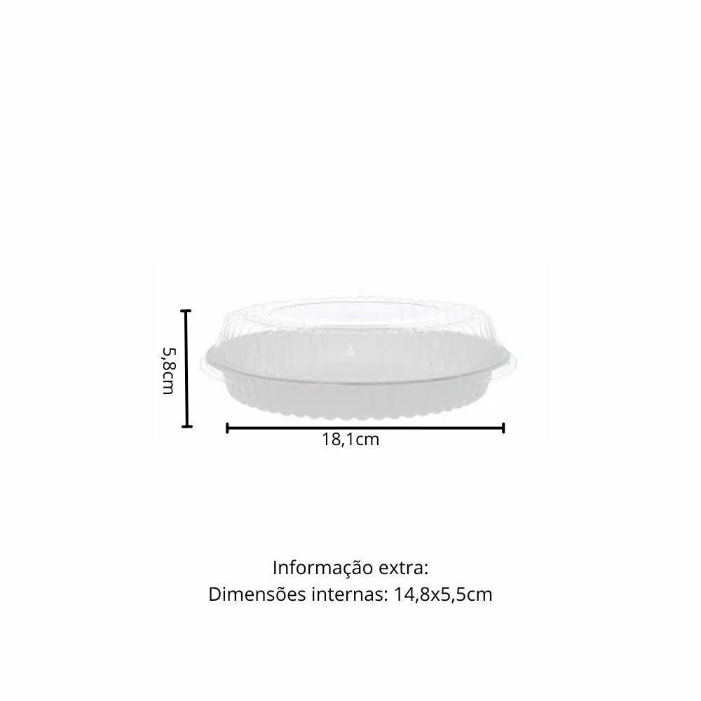 EMBALAGEM PET TORTA BAIXA BR - G 35MB - CX C/100