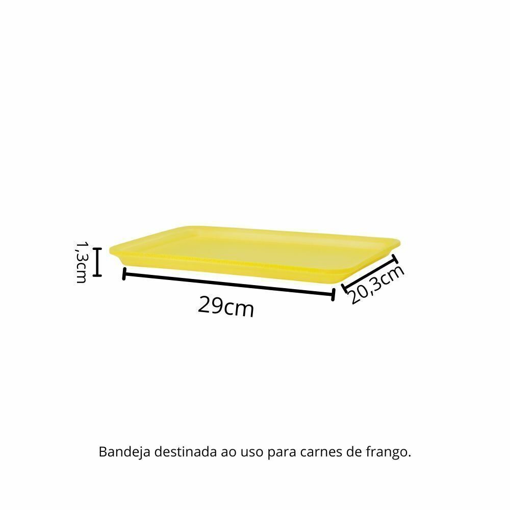 BANDEJA B5 RASA AMARELA - CR-005 - FD C/2X100