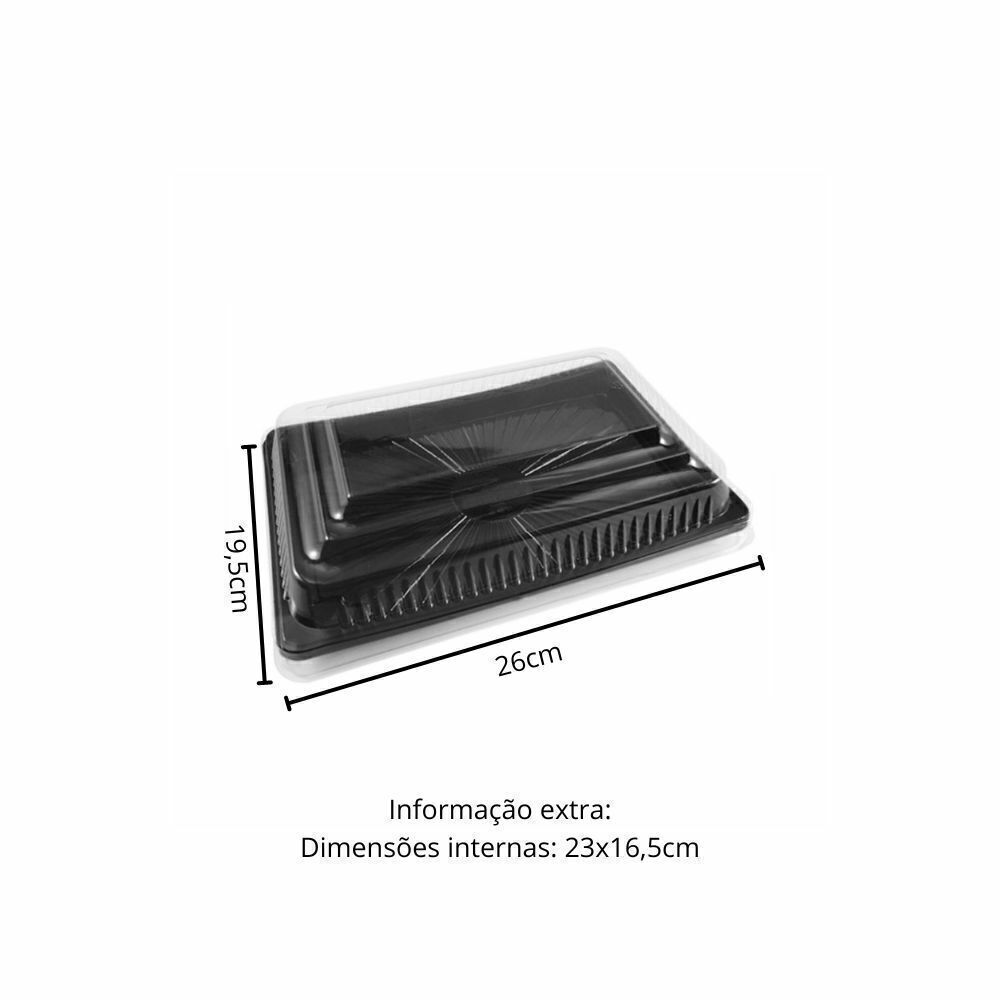 EMBALAGEM PET ORIENTAL PRETA - GO 918 - CX C/100