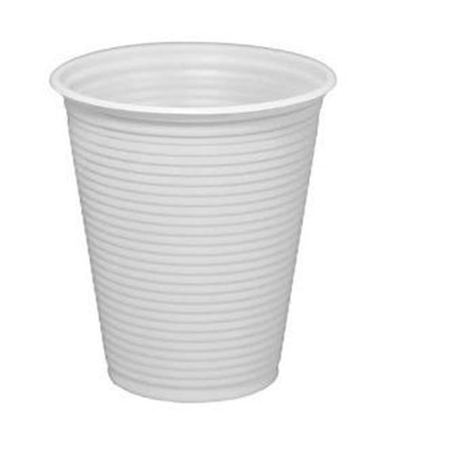 COPO 180 ML DESC. PS BRANCO - CMSBP-180 - CX C/25X100