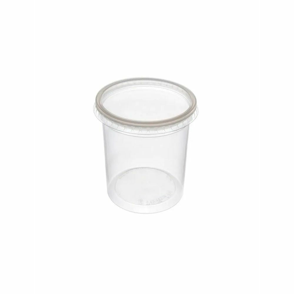 POTE 1000ML C/TAMPA CRISTAL PP - G 312SF - CX C/12X20