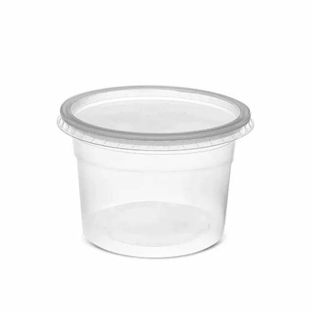 POTE 250ML PP C/TAMPA CRISTAL - G 310SF - CX C/18X25