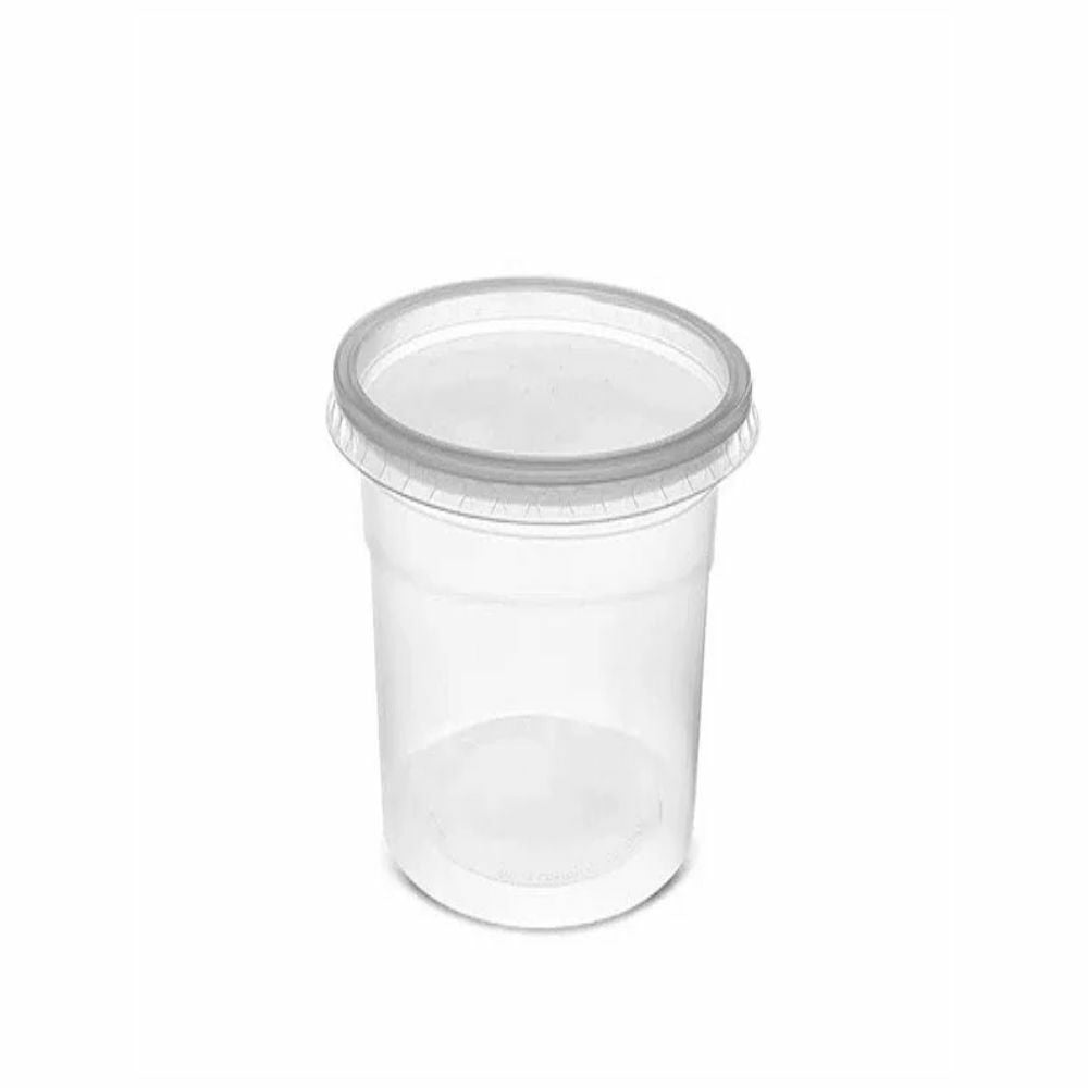 POTE 500ML PP C/TAMPA CRISTAL- G 312 SF - CX C/12X25