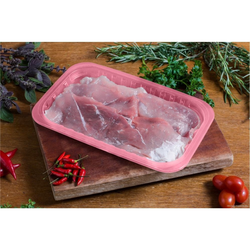 BANDEJA ALTA BARREIRA 15X23X5,5 ROSA