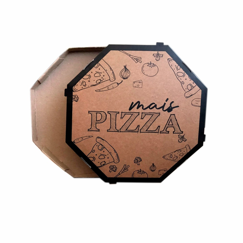 EMB. P/PIZZA 35CM KRAFT IMPRESSA MAIS - PC C/25