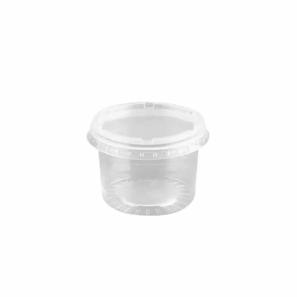 POTE 145ML PP C/TAMPA CRISTAL - G 307SF - CX C/34X25
