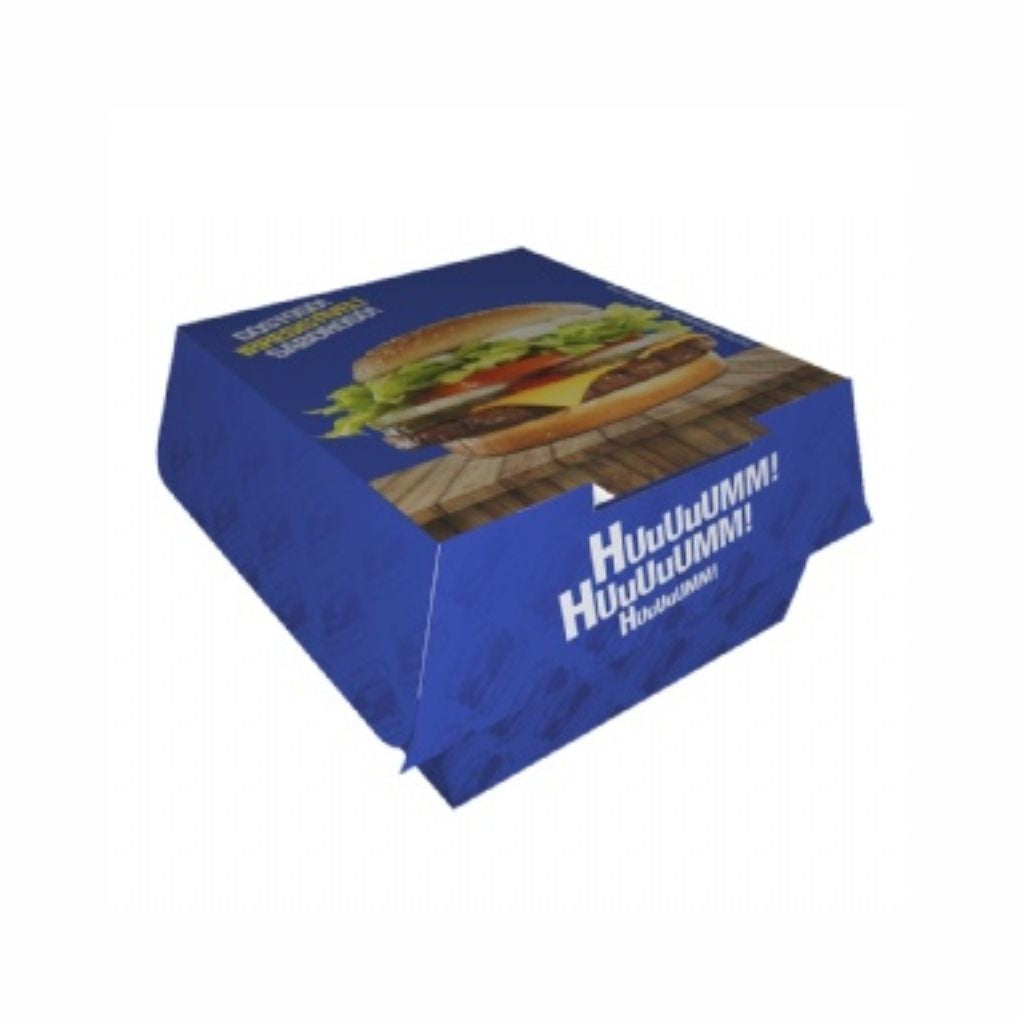 EMBALAGEM P/ HAMBURGUER H1 AZUL - CX C/50