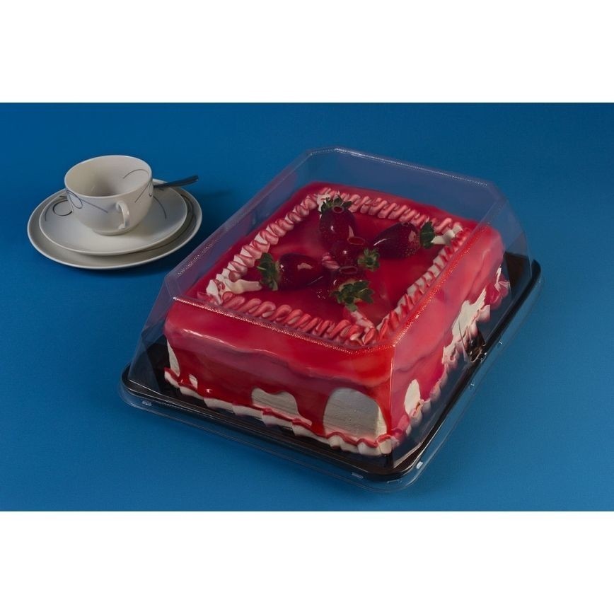 EMBALAGEM PET TORTA RET GR PT - G 70D - CX C/40