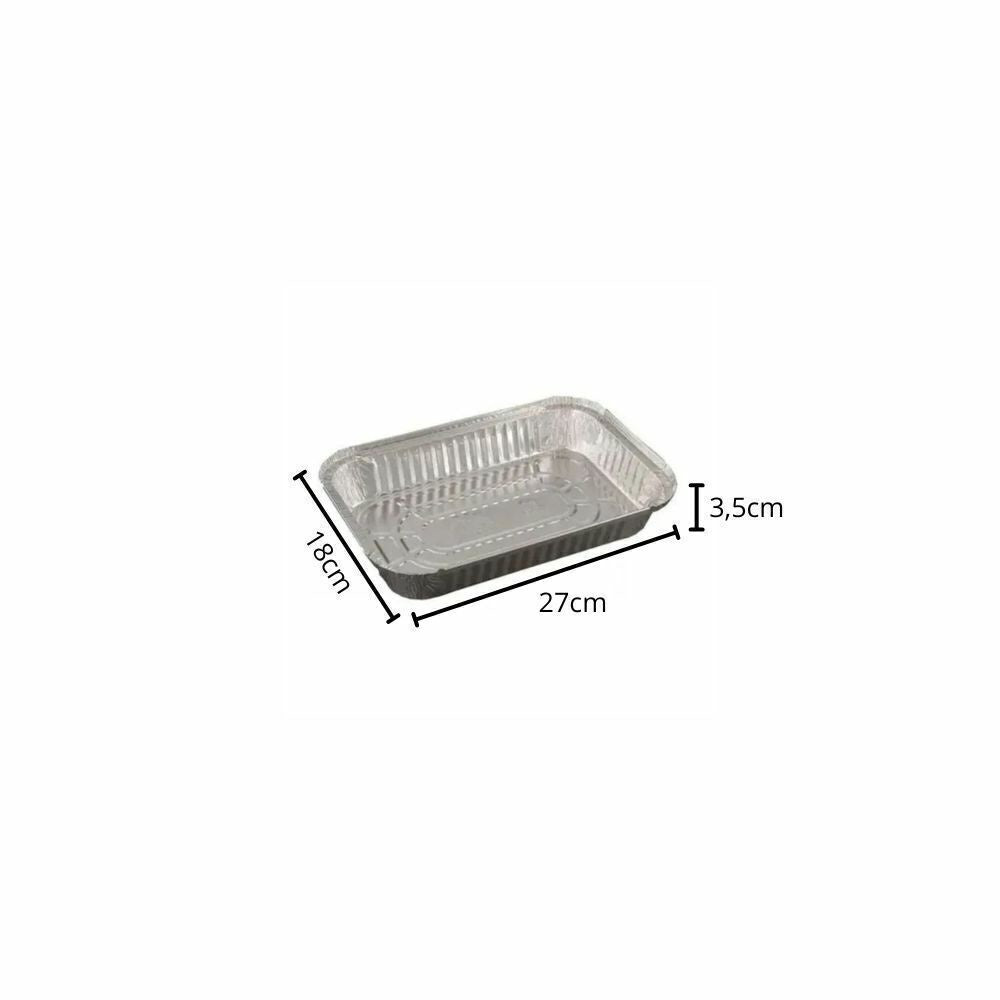 BANDEJA RET C/ TAMPA - 1500ML M184 - CX C/100