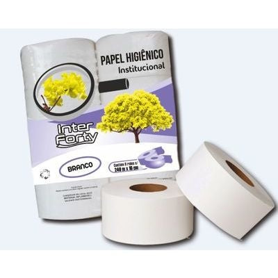 PAPEL HIGIENICO ROLAO BRANCO LUXO - FD C/8X240M