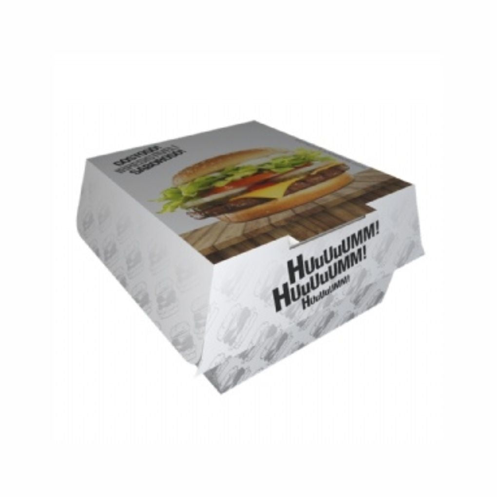 EMBALAGEM P/ HAMBURGUER H1 BRANCA - CX C/50