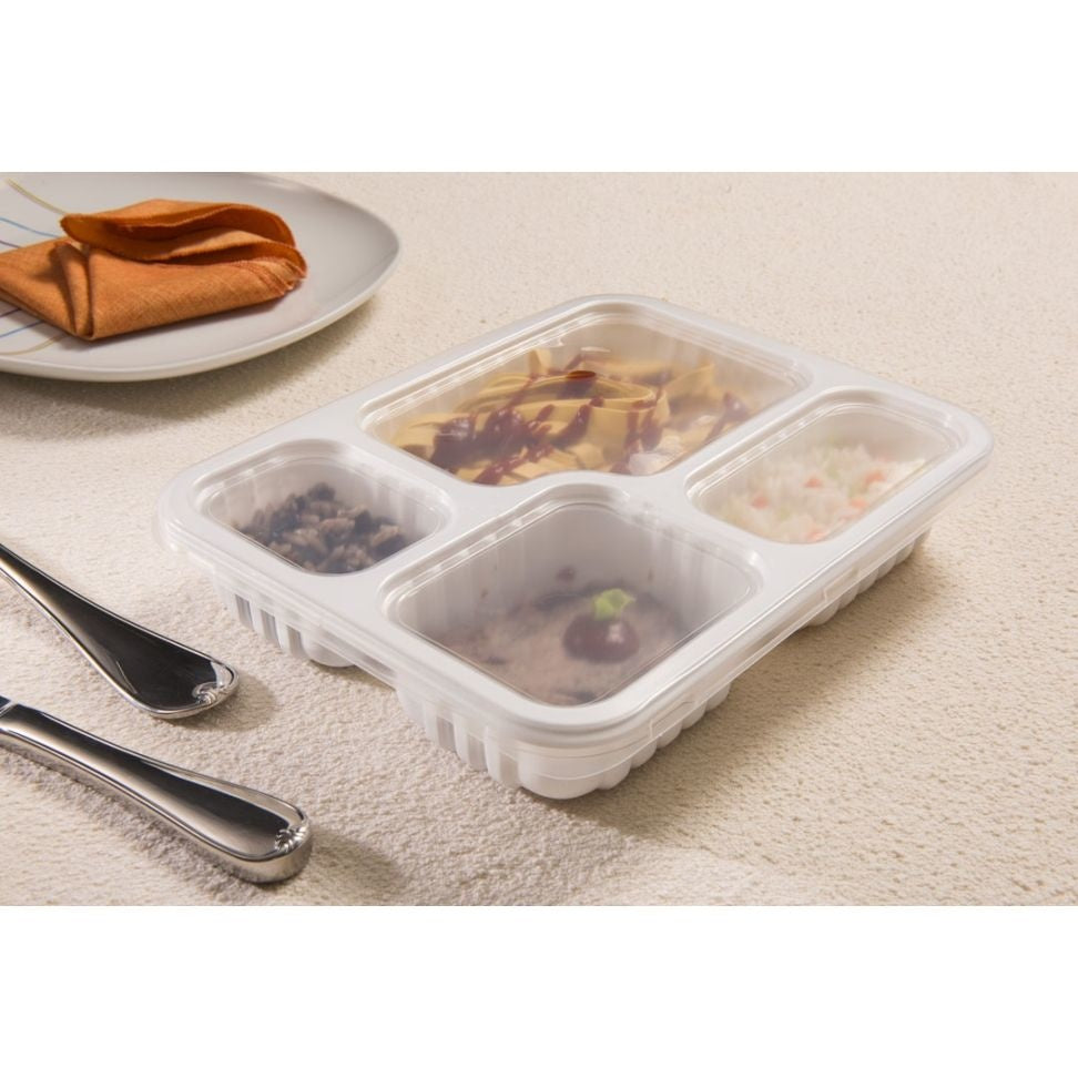 BANDEJA REFEICAO 4 DIV BR 1225ML - G 324 - CX C/100