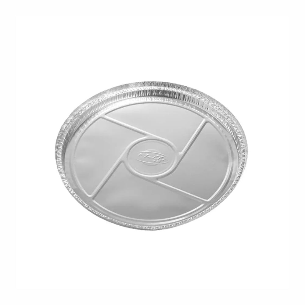 FORMA DE ALUMINIO P/ PIZZA C/ TAMPA 35CM - CX C/100
