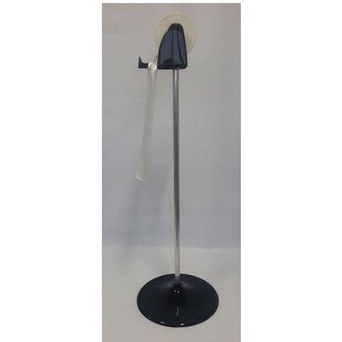 BASE PEDESTAL PRETO C/HASTE DE ALUMINIO - UN