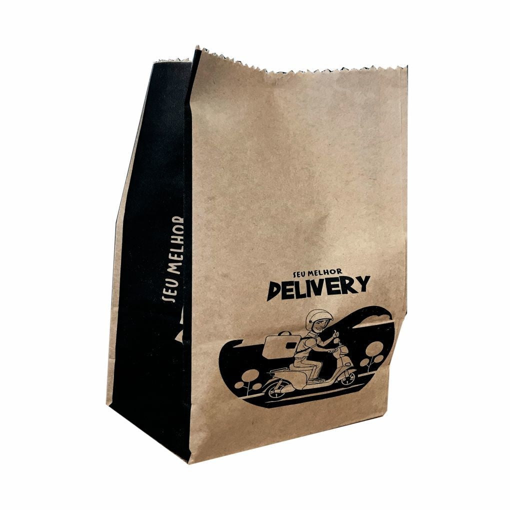 SACO PAPEL 15 KG KRAFT S.O.S. DELIVERY - PC C/100