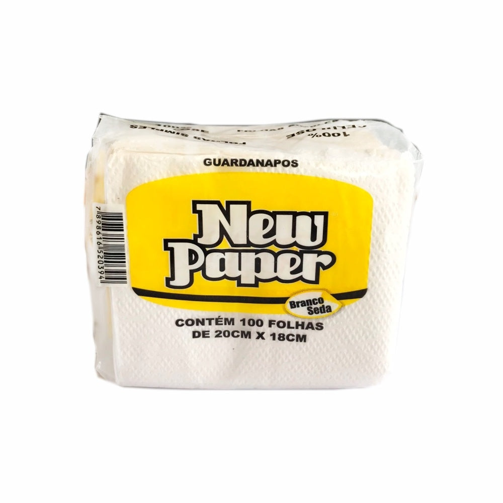 GUARDANAPO BRANCO 20X18 - FD C/100X100