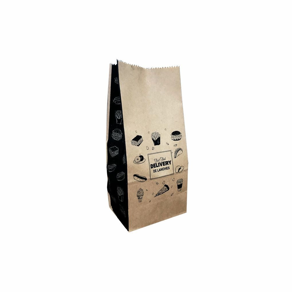 SACO PAPEL 03 KG KRAFT S.O.S. LANCHE - PC C/100