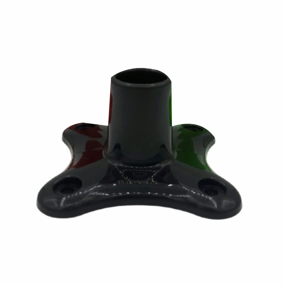 BASE RETA PRETA C/HASTE 30CM - UN