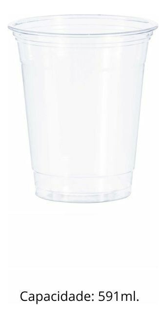 COPO 591 ML DESC. PET CRISTAL - 20 OZ - CX C/25X12