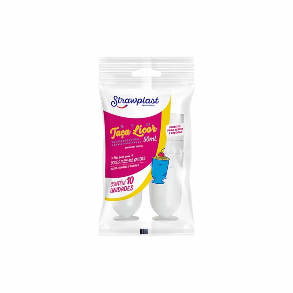 TACA P/LICOR 50ML PMMA CRISTAL - TC-050 - CX C/48X10