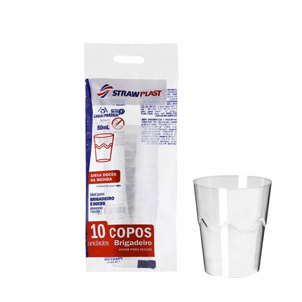 COPO 050 ML BRIGADEIRO CRISTAL - CPS-050 - CX C/50X10