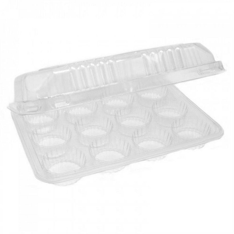 EMBALAGEM PET 12 DOCES RETANGULAR GA 19 - CX C/100