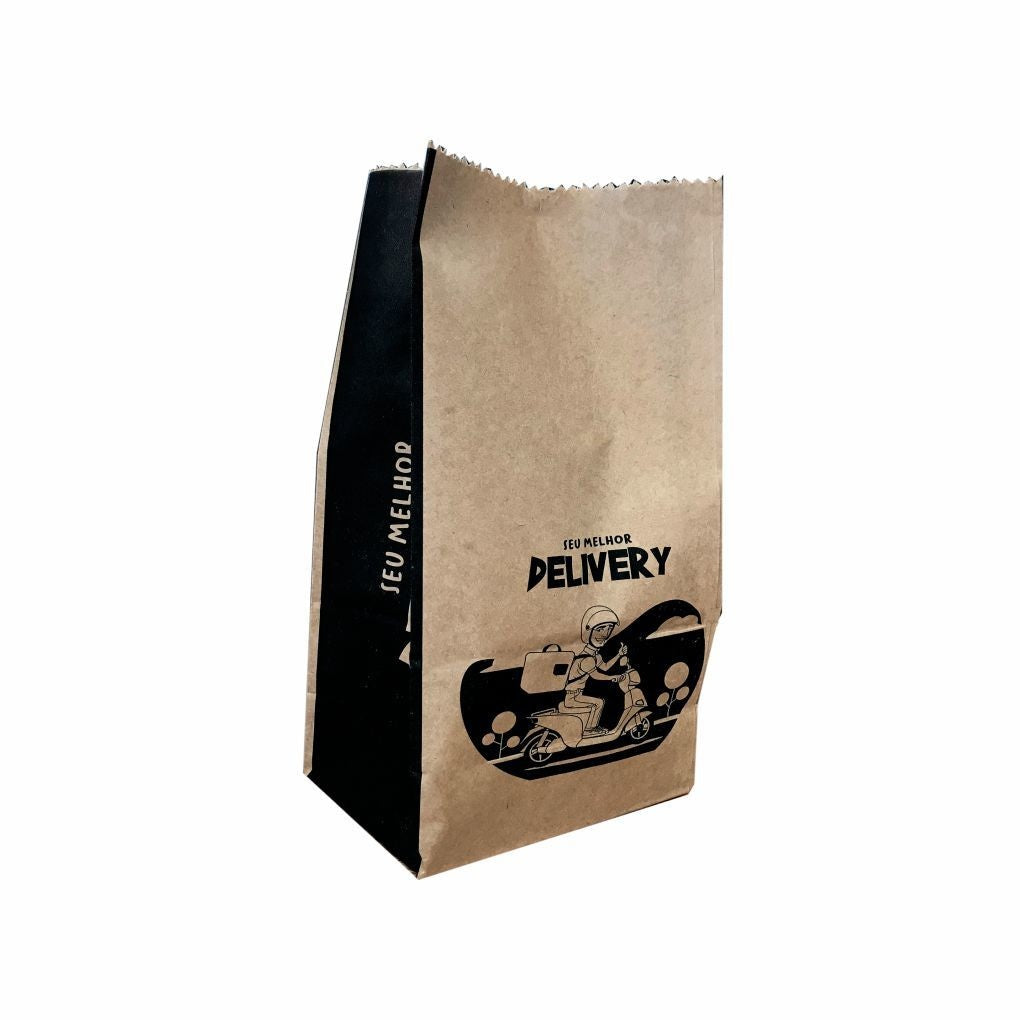 SACO PAPEL 10 KG KRAFT S.O.S. DELIVERY - PC C/100