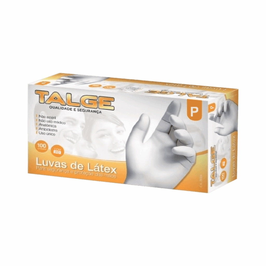 LUVA DE LATEX P - C/ PO - DP C/100