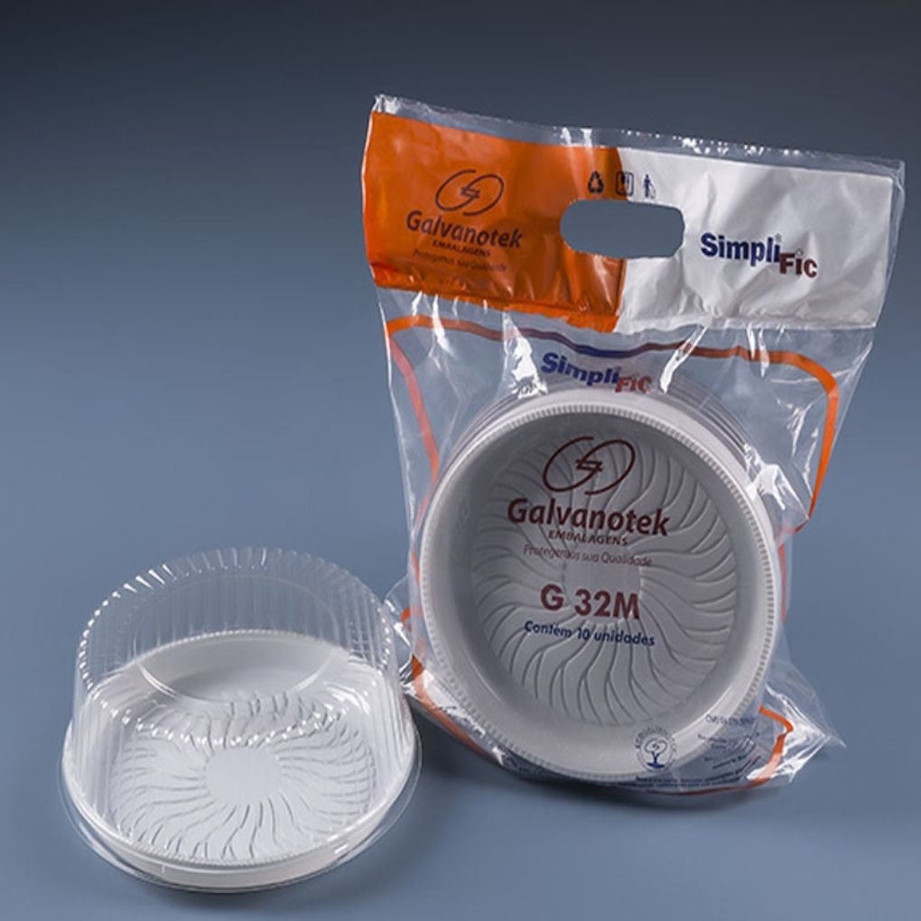 EMBALAGEM PET TORTA MINI BR - G 32M SF - CX C/8X10