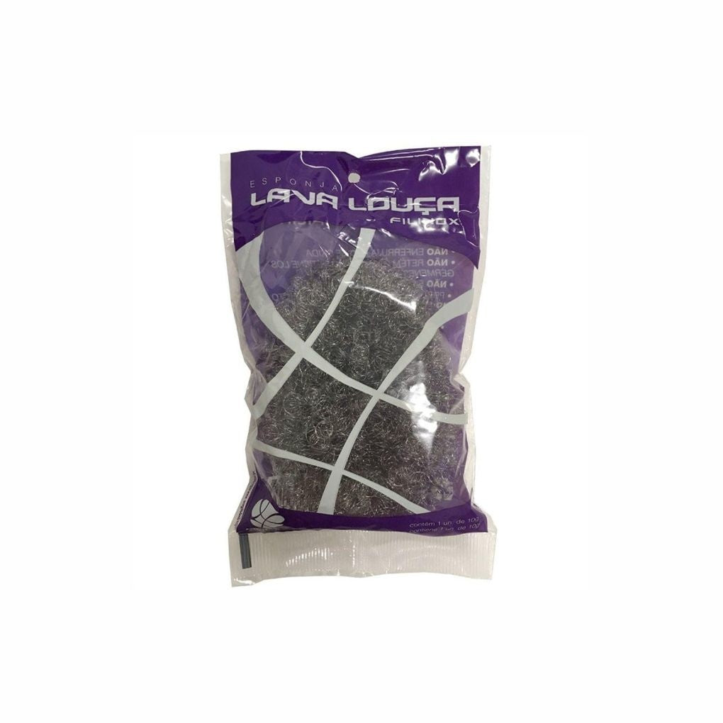 ESPONJA DE ACO INOX 10G - PC C/12