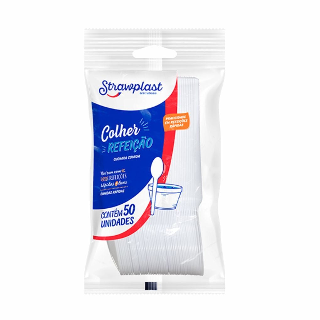 COLHER REFEICAO BRANCA LEVE - CSB 602 - CX C/20X50