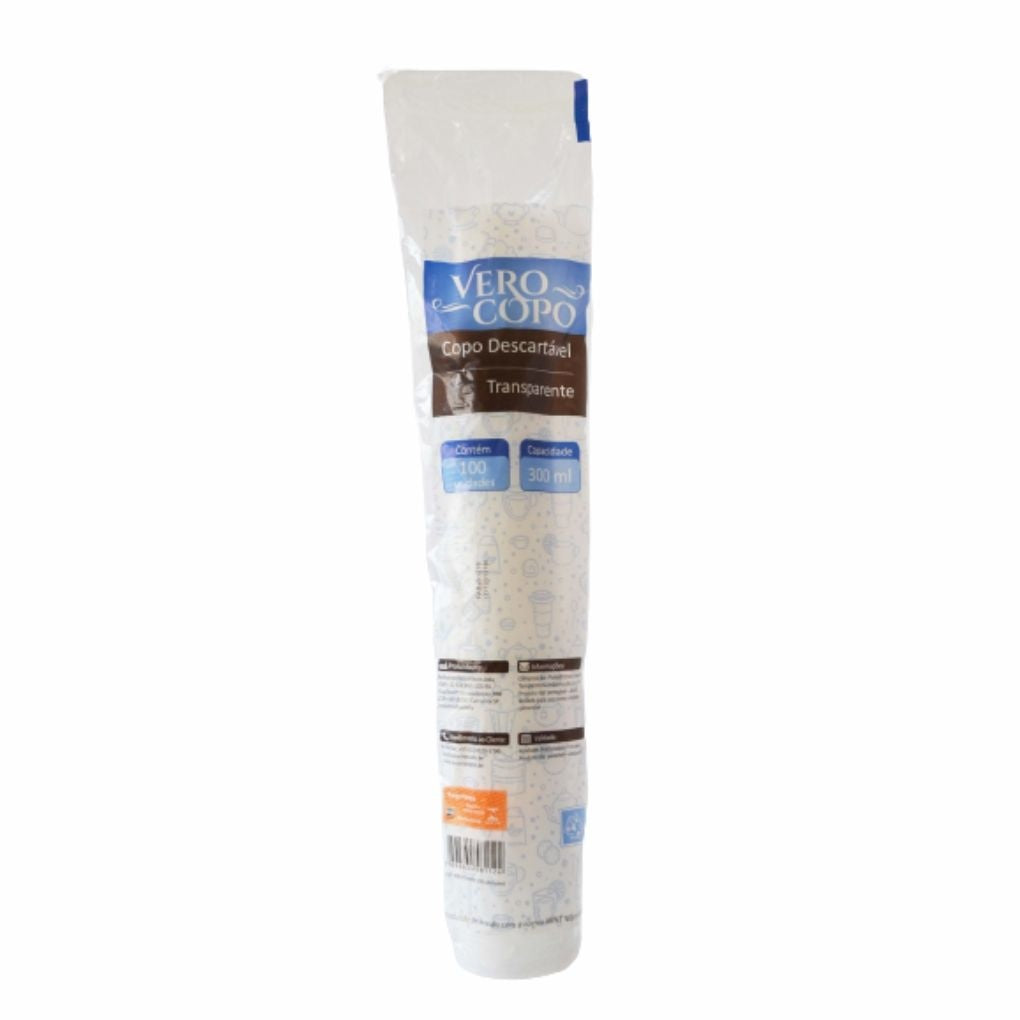 COPO 300 ML DESC. PS TRANSP - CMST-300 - CX C/20X100