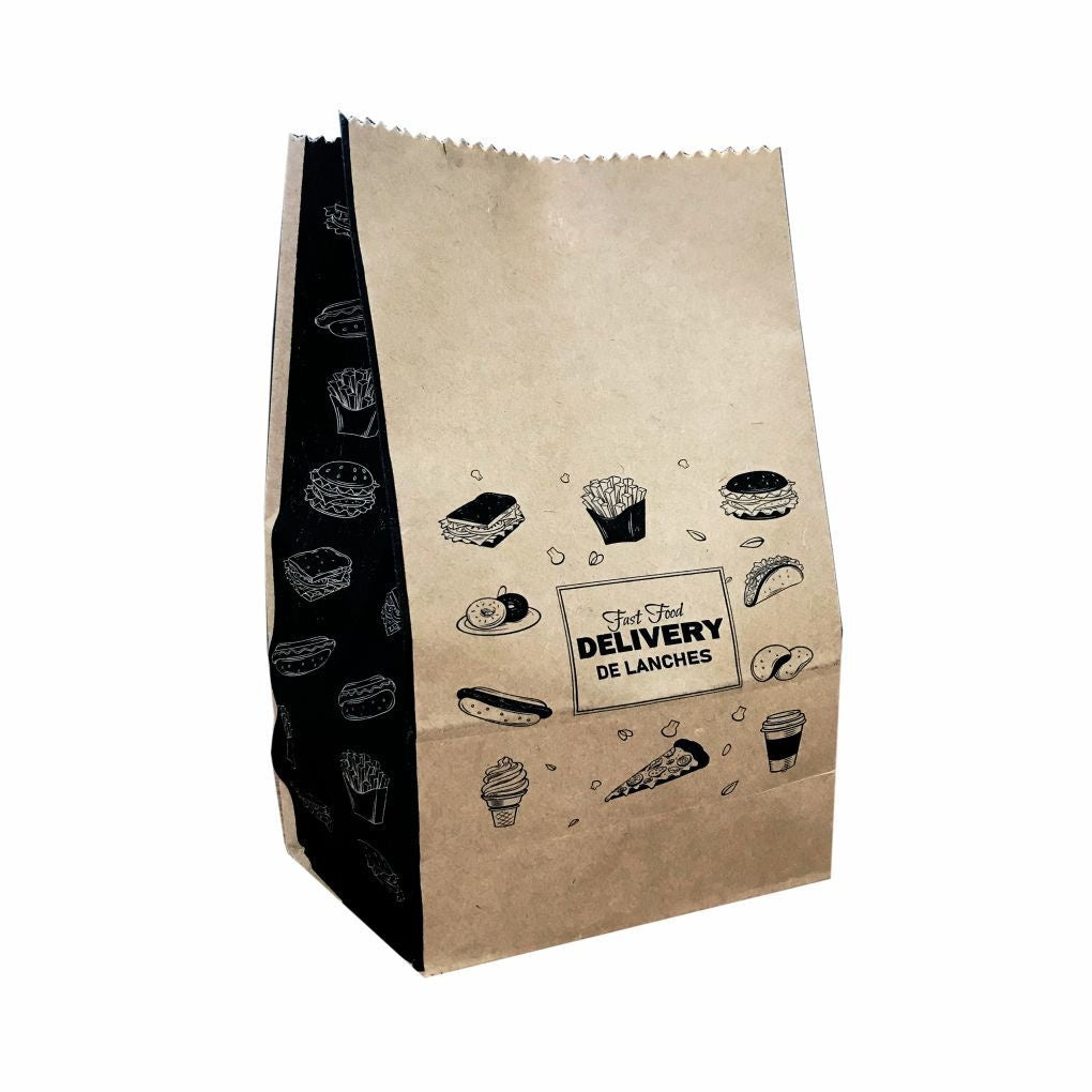 SACO PAPEL 15 KG KRAFT S.O.S. LANCHE - PC C/100