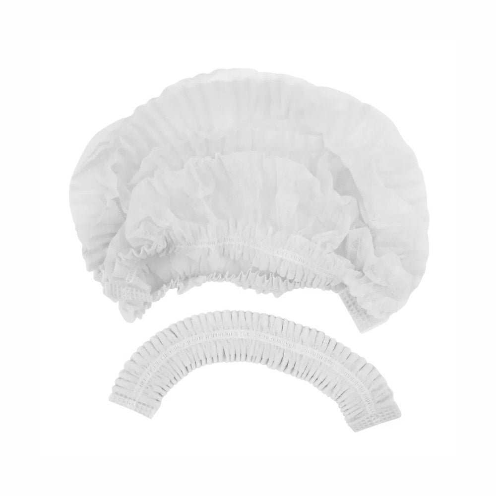 TOUCA DESCARTAVEL SANFONADA BRANCA. - PC C/100