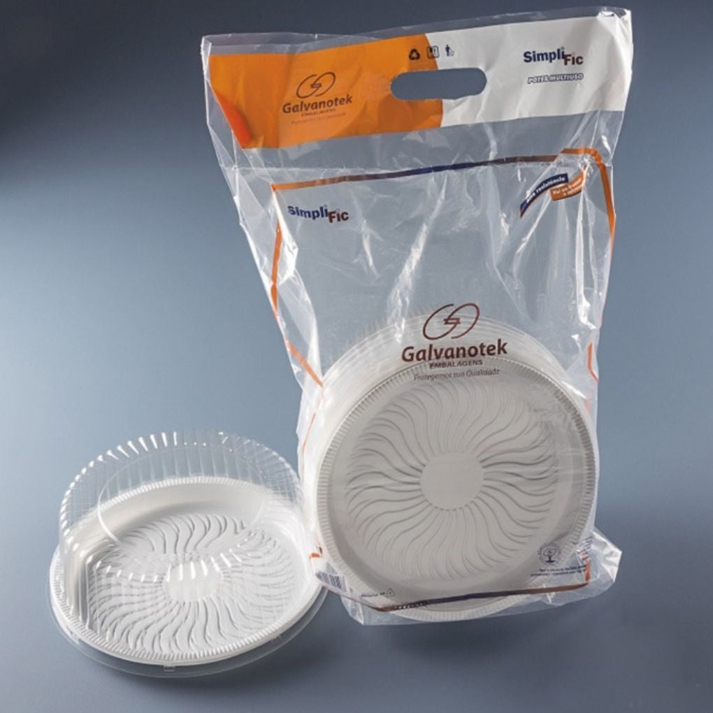 EMBALAGEM PET TORTA PQ BR - G 50M SF - CX C/4X10