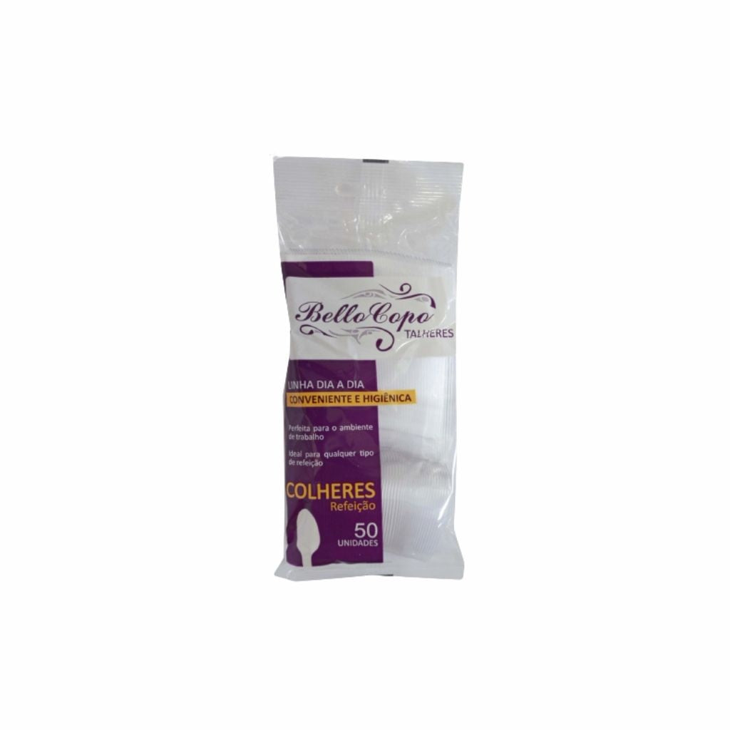 COLHER REFEICAO BRANCA - TCRB-50 - CX C/20X50
