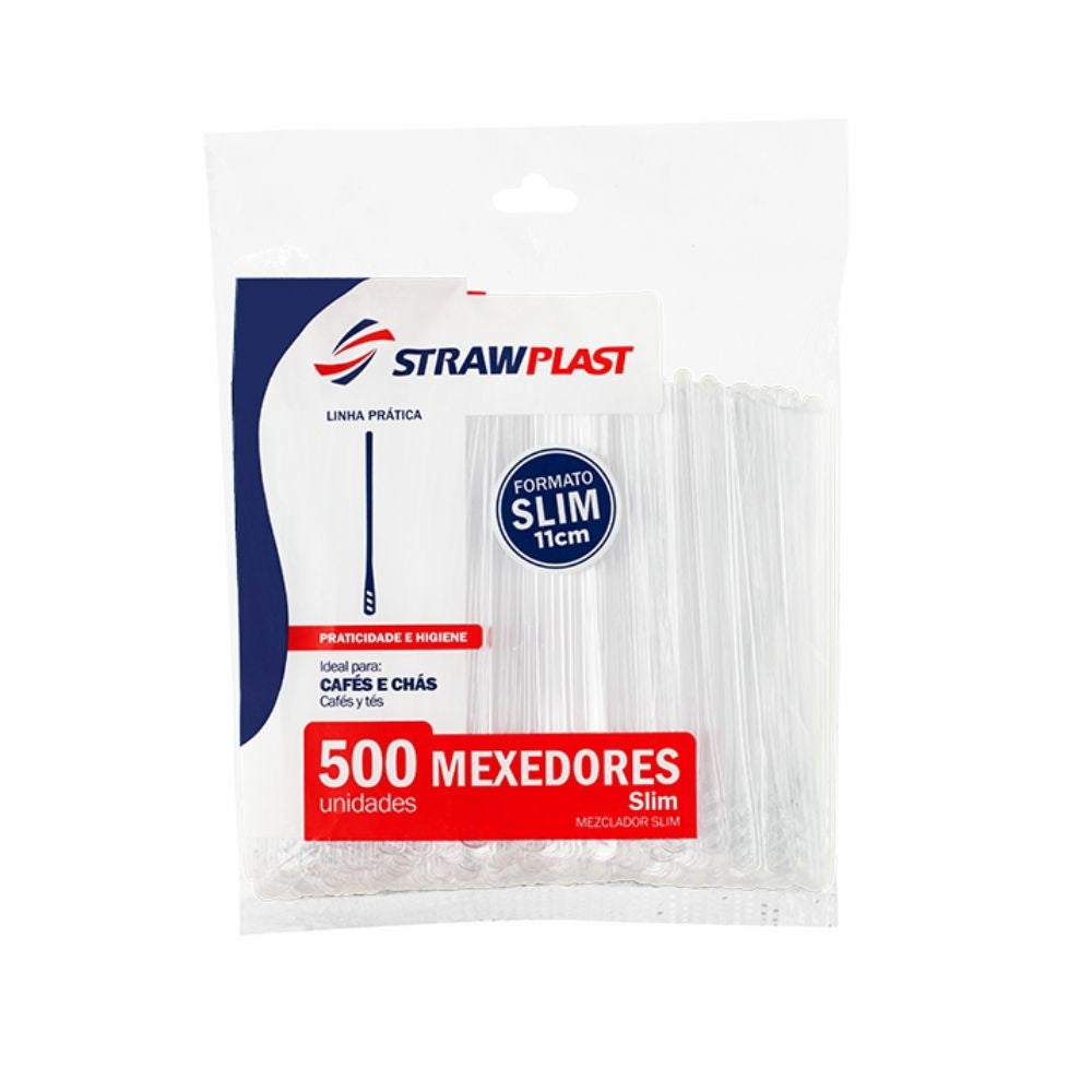 MEXEDOR PLASTICO GRANDE - SLIM - CX C/10X500
