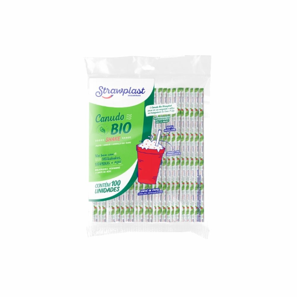 CANUDO BIO SHAKE SACHE PAPEL 8MM - CX C/20X100