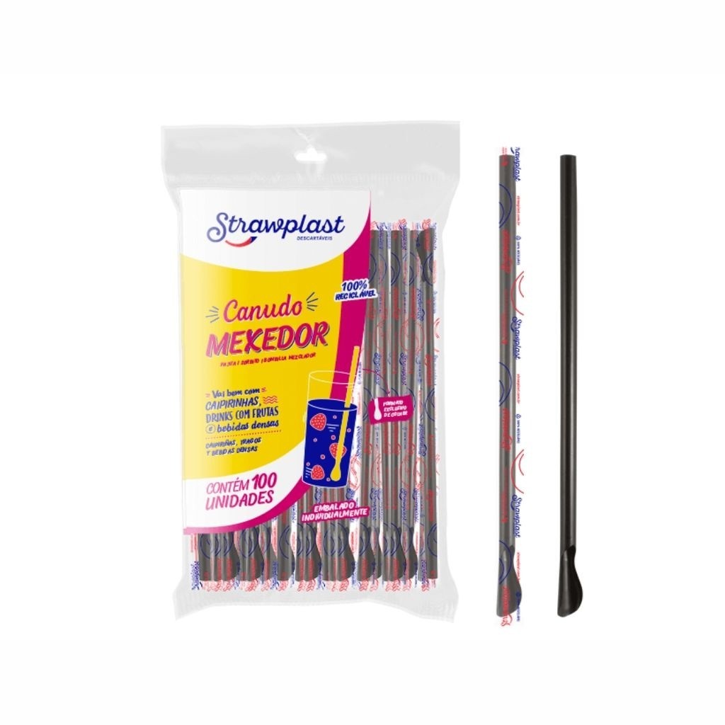 CANUDO MEXEDOR SACHE 6MM PRETO - CX C/20X100