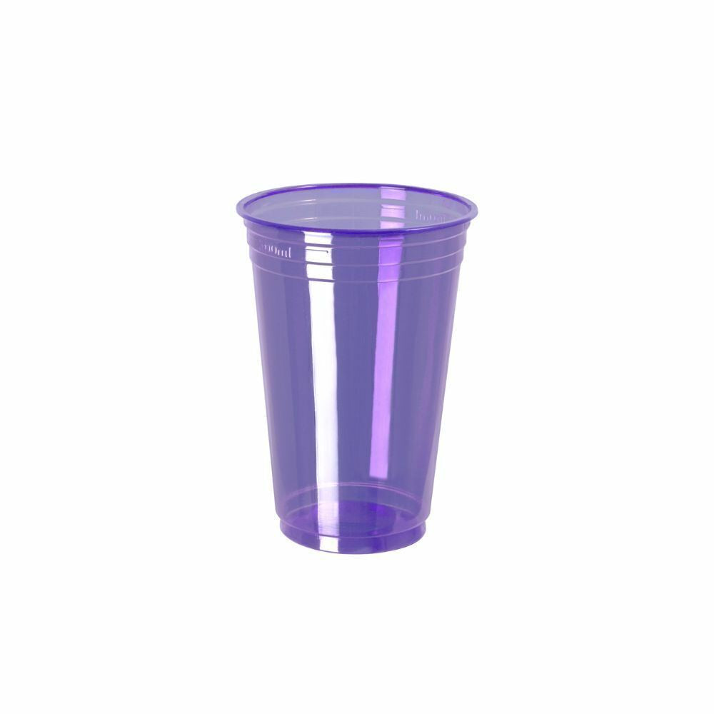 COPO 300ML DESCARTÁVEL PP BALADA NEON ROXO - CX C/20X25