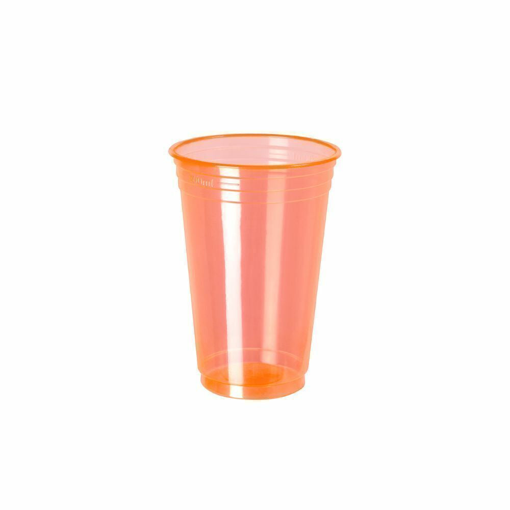 COPO 300 ML DESC. PP BALADA NEON LARANJA - CX C/20X25