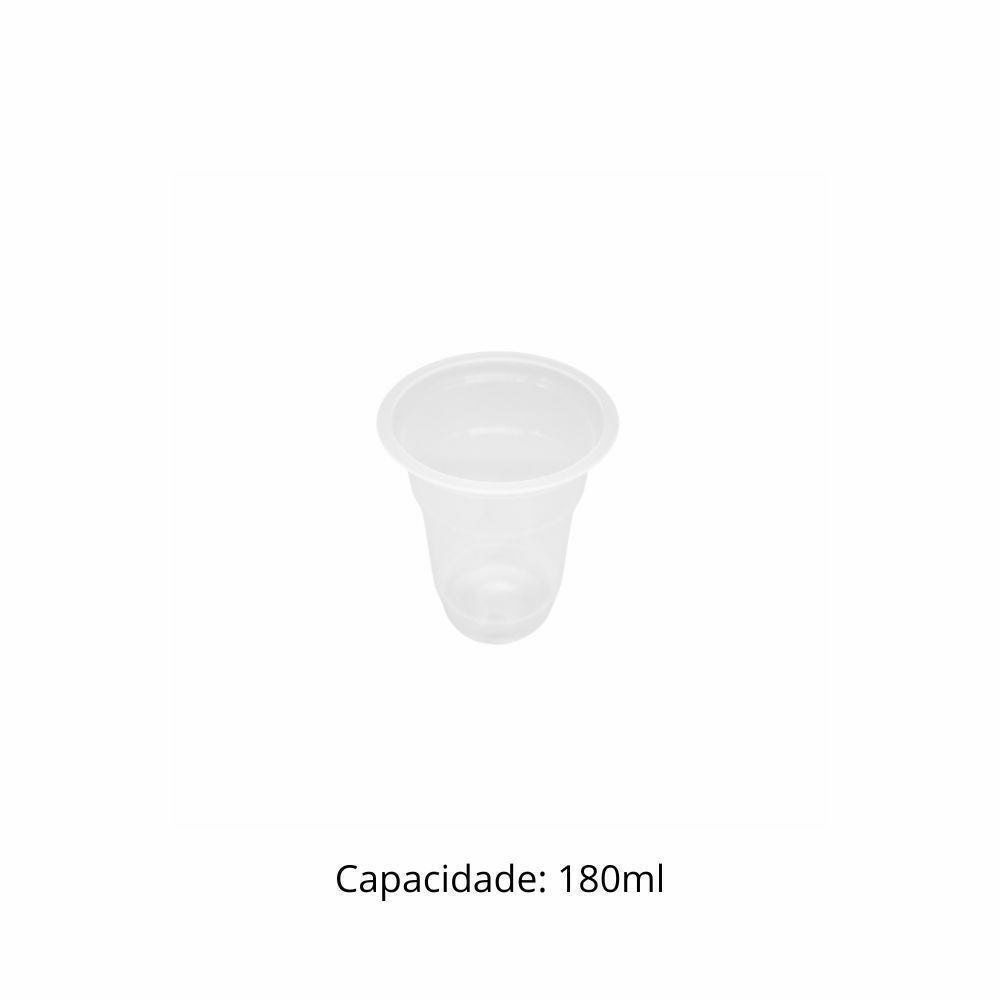 POTE 180ML S/TAMPA TRANP PP - SNT-180 - CX C/20X50
