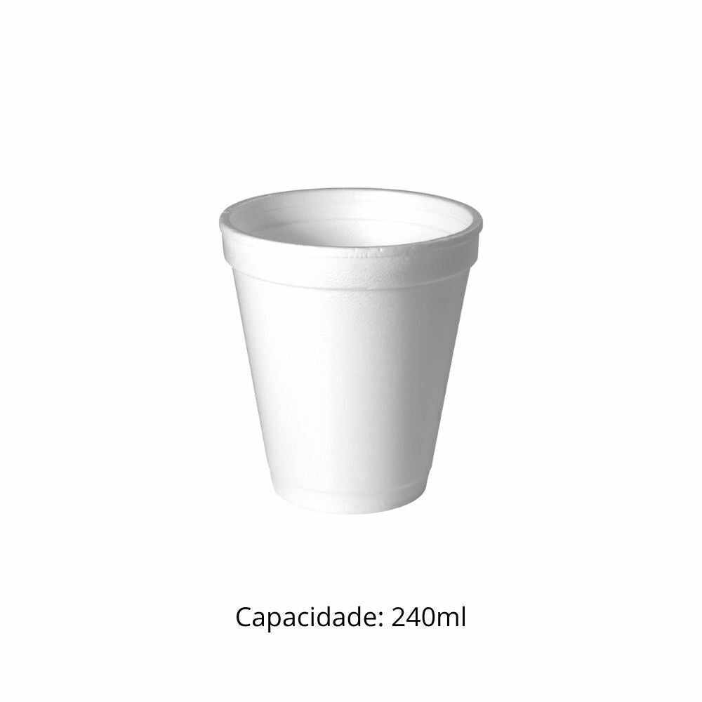 COPO ISOPOR 240 ML TERMICO - CCT-240 - CX C/40X25