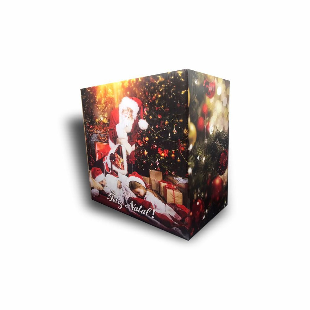 CESTA DE NATAL DUPLEX VERMELHA - G - PC C/10