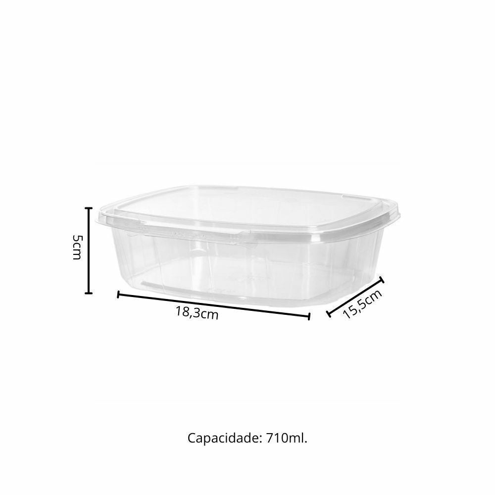 POTE 710ML COM LACRE RETANGULAR - F981 - CX C/100