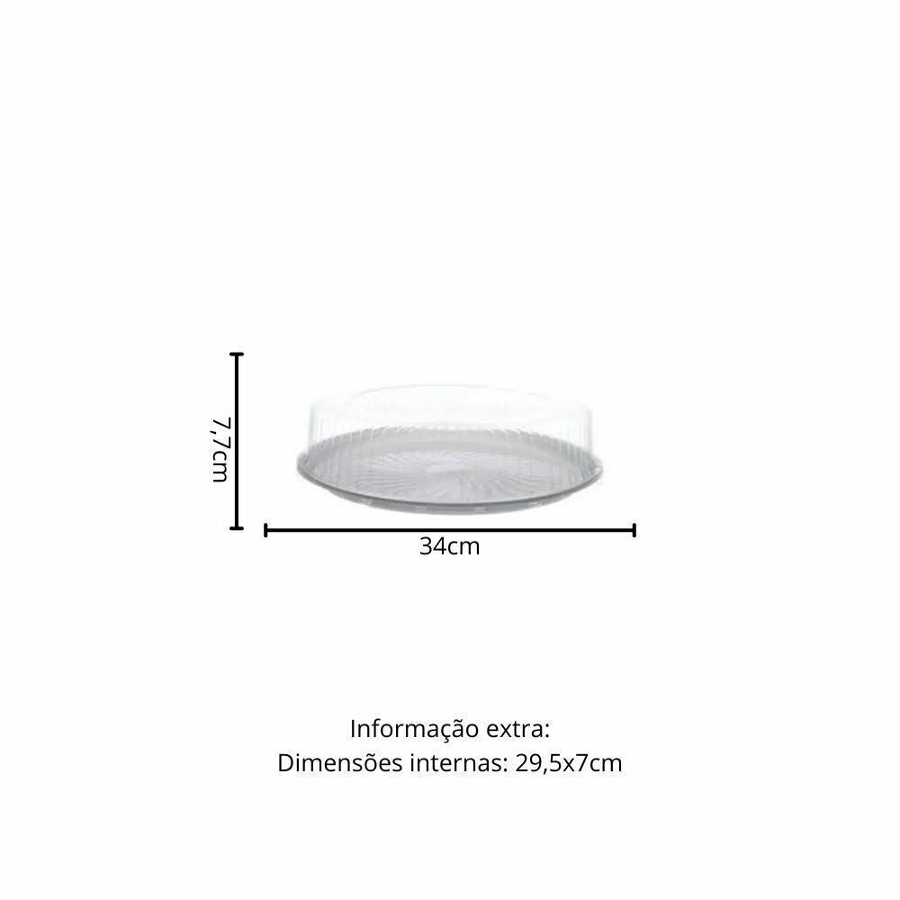 EMBALAGEM PET TORTA GRANDE BR - G 60MB - CX C/50