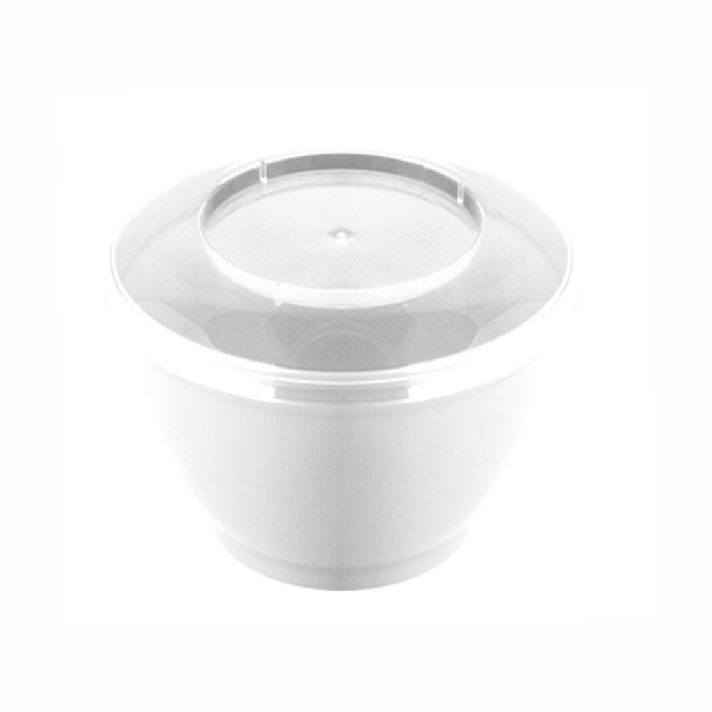 POTE 150ML C/TAMPA BRANCO PMMA - CX C/24X10