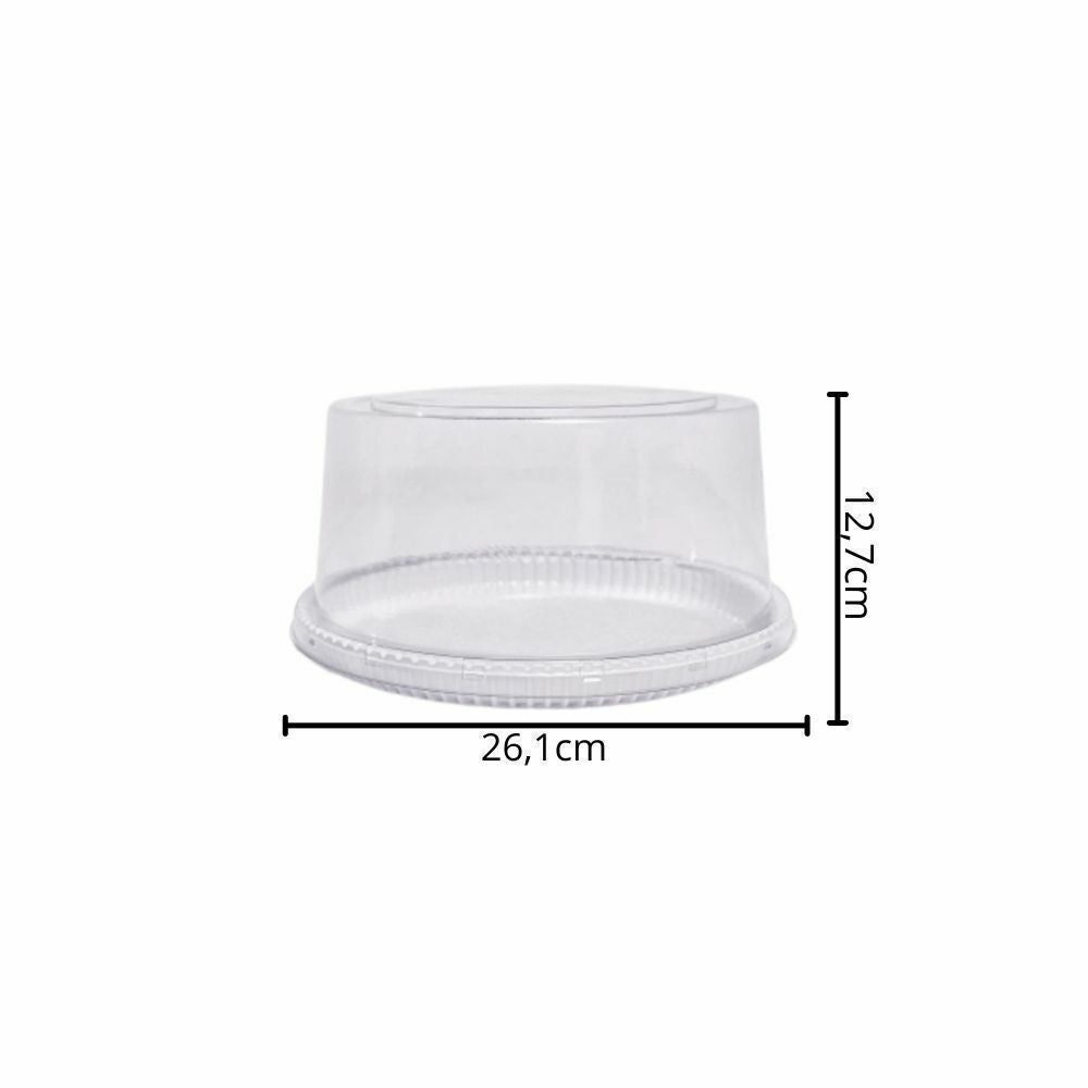 EMBALAGEM PET TORTA MEDIA BR - P 56AP - CX C/50