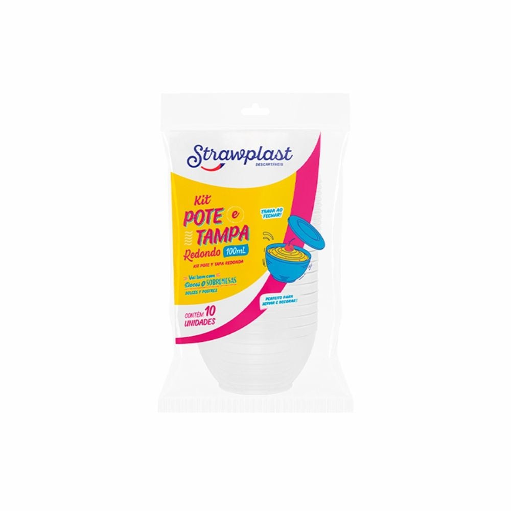 POTE 100ML C/TAMPA CRISTAL PMMA - CX C/24X10