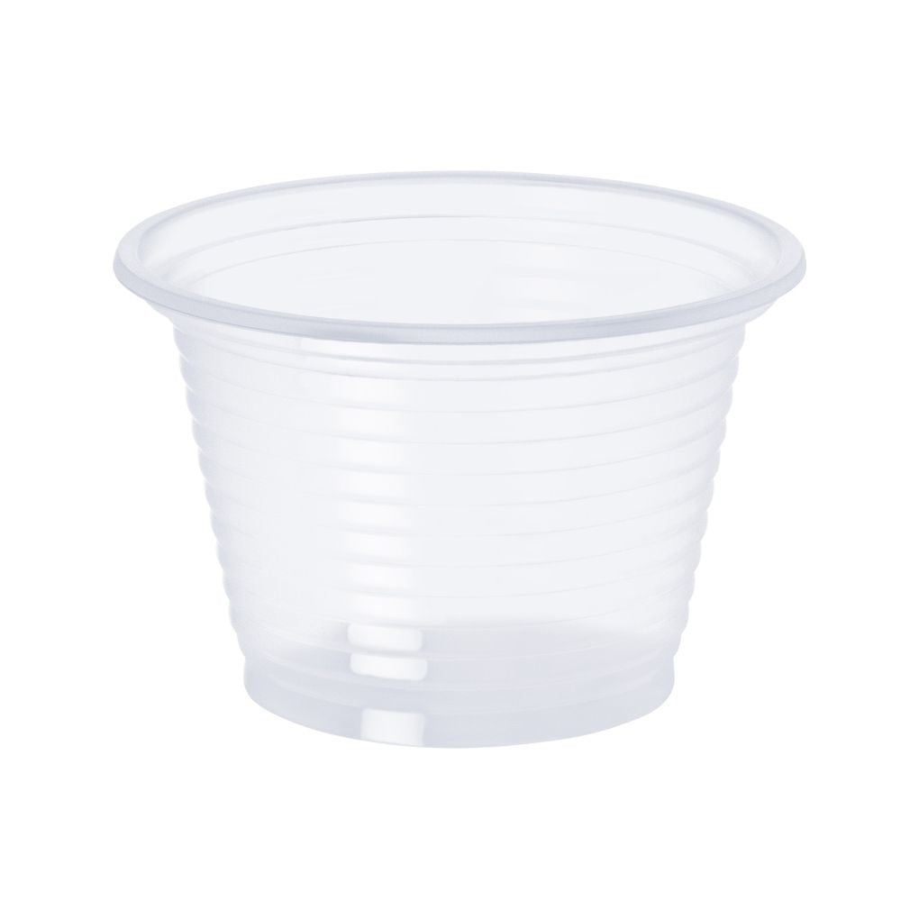POTE 100ML S/TAMPA TRANSP PS - PTT-100 - CX C/20X100